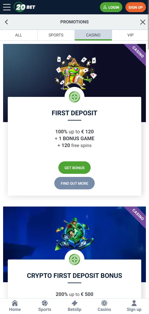 20bet Kasse mit eps, Paysafecard, Skrill und Neteller für Österreich