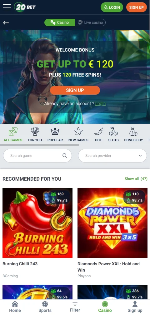 20bet Lizenzangaben der Curaçao Gaming Authority mit Nummer OGL/2024/590/0758
