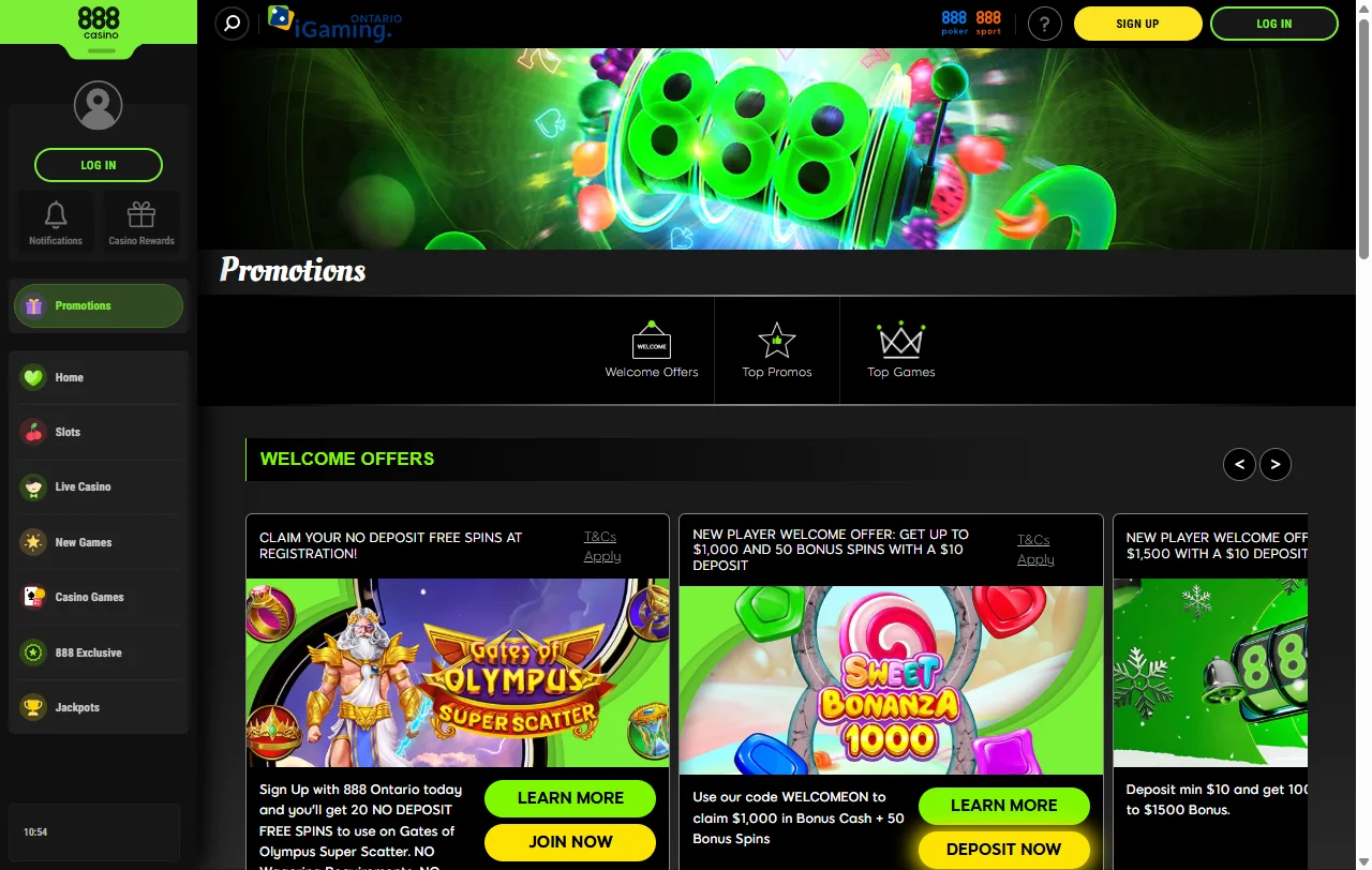 Willkommensbonus von 888 Casino mit 100 % auf die erste Einzahlung