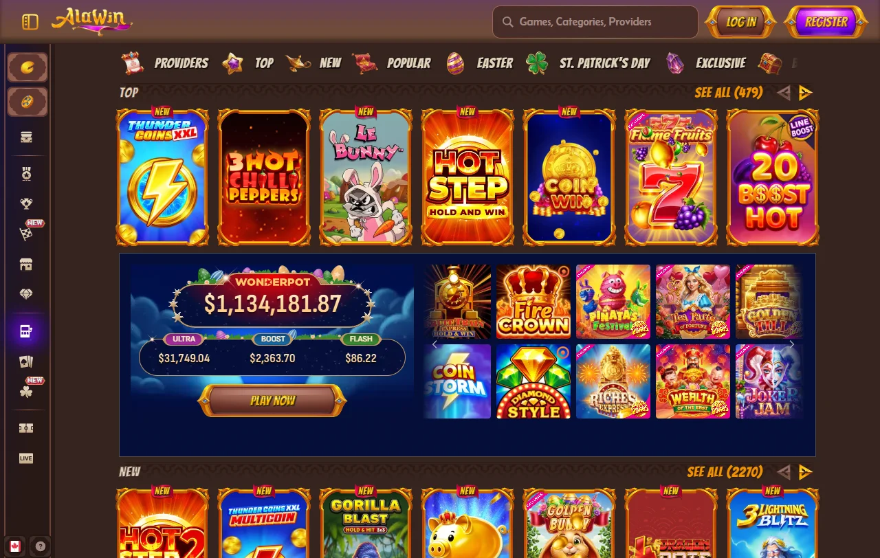 Willkommenspaket bei Alawin mit 300 % bis 2.000 € und Free Spins