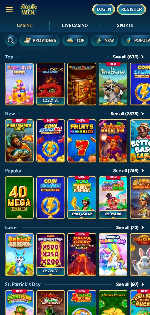 Zahlungsmethoden und Auszahlungslimits bei Aquawin Casino in der mobilen Kassa