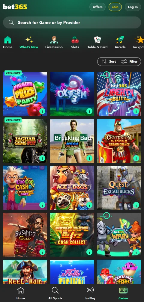 Kassenbereich der bet365 App mit Einzahlung per Karte, PayPal und Paysafecard