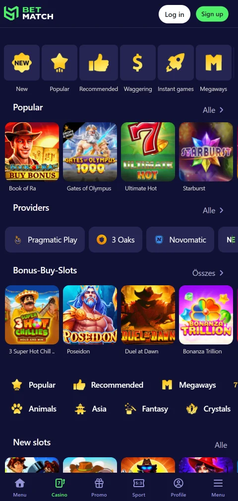 Lizenzangaben von Betmatch Casino zur Tobique Gaming Commission und Kontolimits
