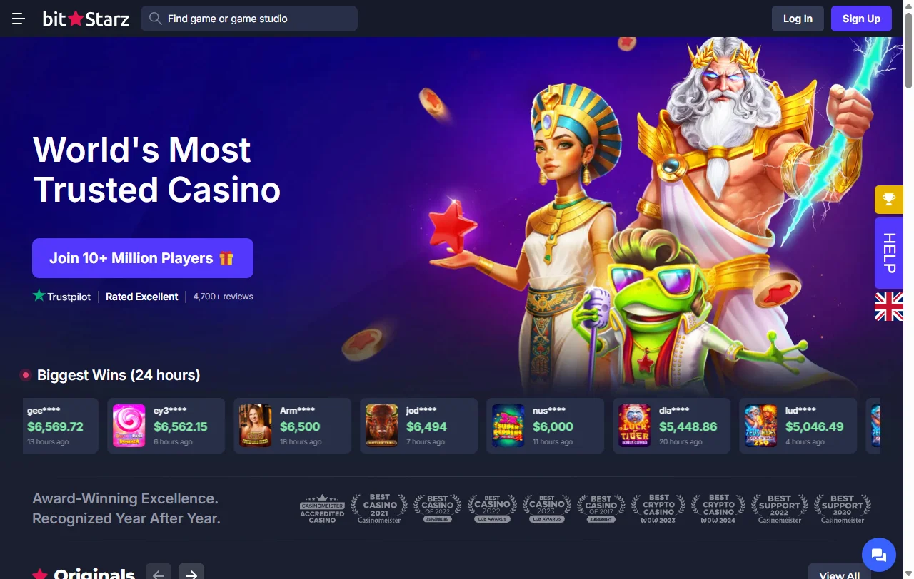BitStarz Casino Überblick mit Lobby, Willkommensbonus und Krypto-Kasse für Österreich