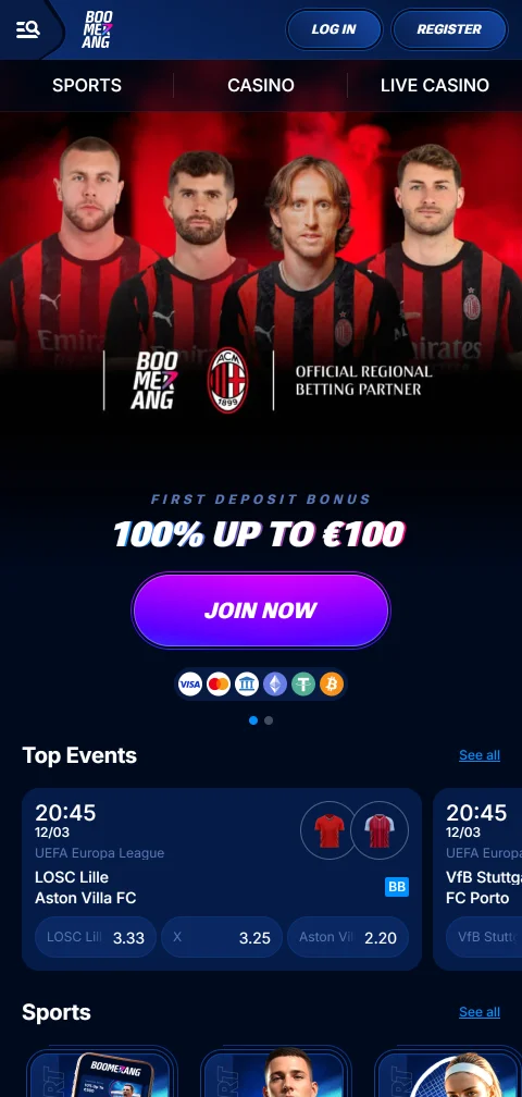 Boomerang Casino als PWA im mobilen Browser ohne native App