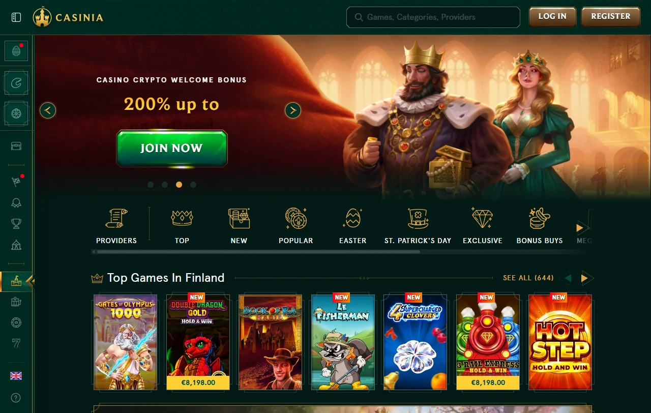 Casinia Überblick über Angebot, Betreiber und Zugang für Spieler aus Österreich