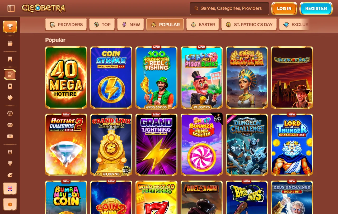 Cleobetra Casino Willkommenspaket mit 1.000 € Bonus und 350 Freispielen samt Bedingungen