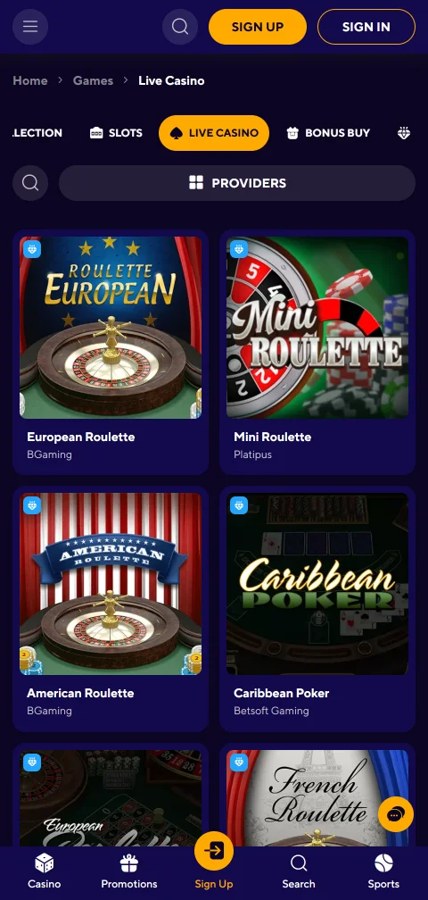 Dazard Casino Kassabereich mobil mit paysafecard, Visa und Kryptowährungen