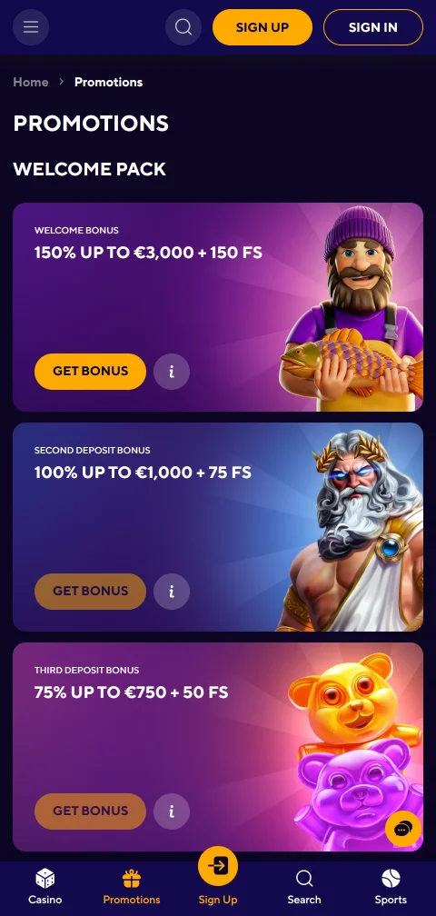 Dazard Casino Lizenzangaben und Spielerschutz-Einstellungen in der mobilen Ansicht