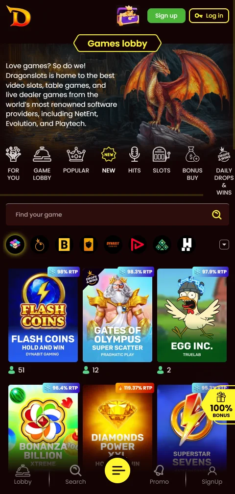 DragonSlots Sicherheitsangaben zu SSL-Verschlüsselung, KYC-Prüfung und ungeklärtem Lizenzstatus für Österreich
