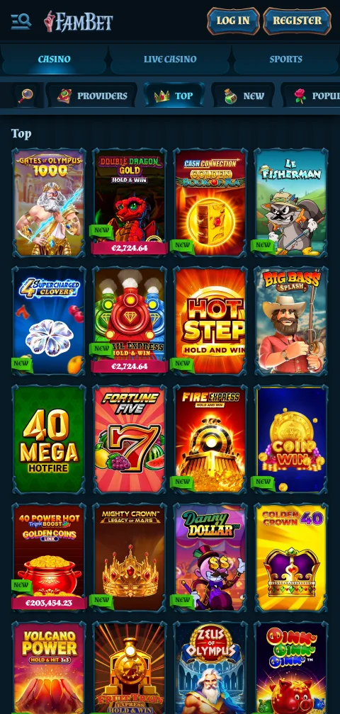 Lizenzangaben und Spielerschutz bei Fambet Casino im Fußbereich der Seite