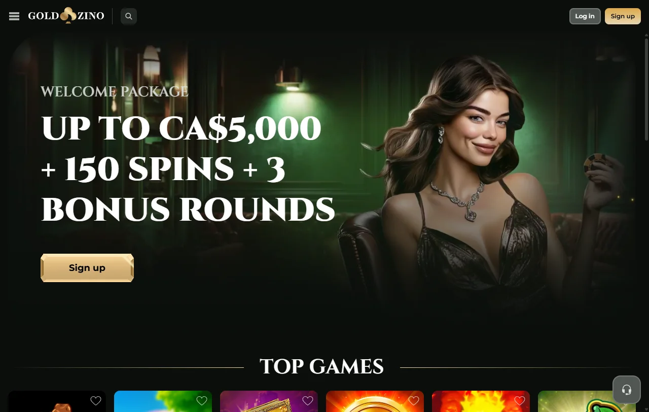 Goldzino Casino Startseite mit Casino, Sportbuch und Bonusübersicht für Österreich