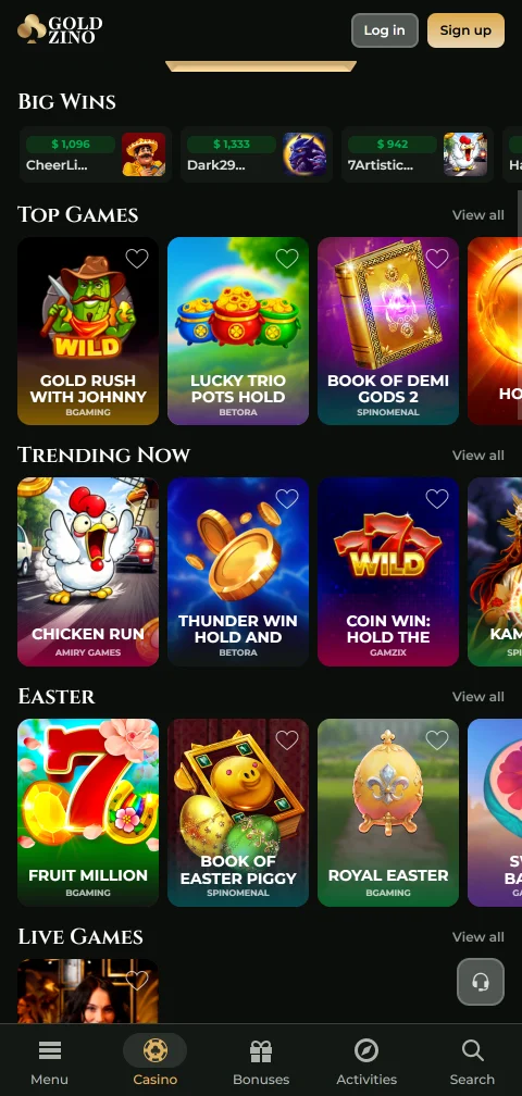 Goldzino Lizenzangaben des Gaming Board of Anjouan und Spielerschutz-Limits
