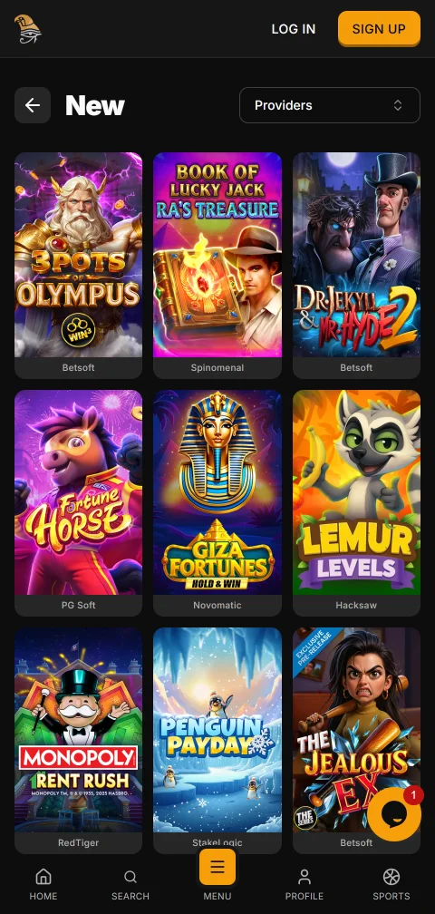 Kasse von Horus Casino mit EPS, Visa, Skrill und Bitcoin am Handy
