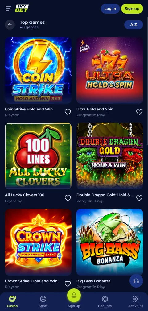 Lizenzangaben und Spielerschutz-Limits von Ivybet Casino im mobilen Konto