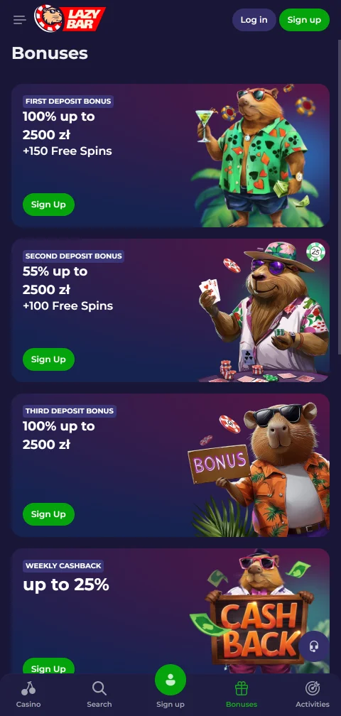 Zahlungsmethoden bei LazyBar Casino mit Karten, Apple Pay und Kryptowährungen