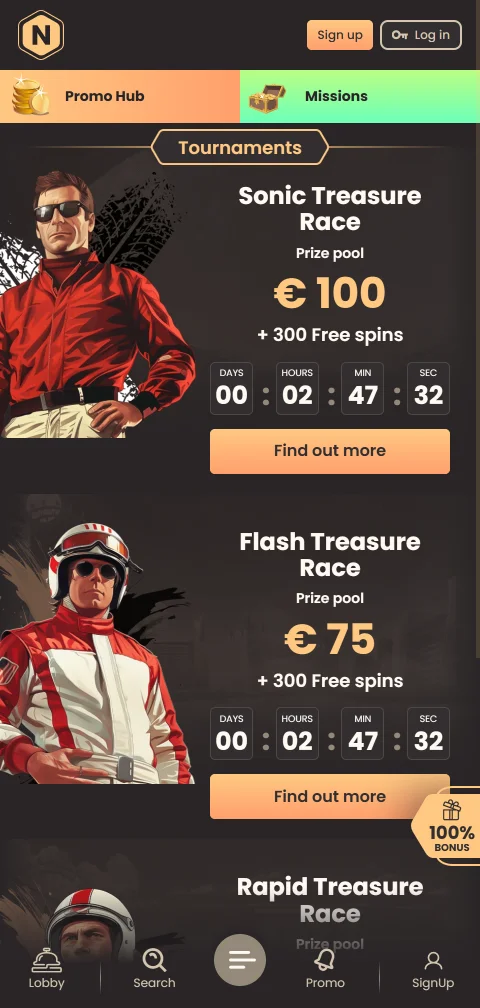 National Casino im mobilen Browser mit HTML5-Version auf dem Smartphone