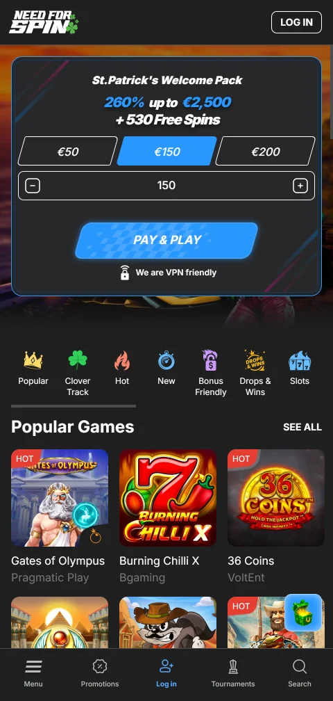 Need for Spin im mobilen Browser auf dem Smartphone ohne native App