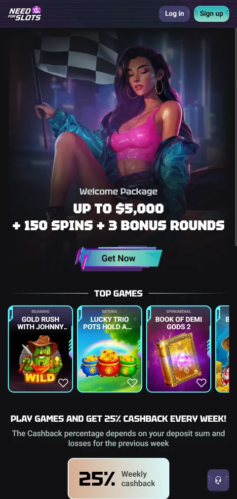 NeedForSlots Casino mobile Version mit App für Android und iOS