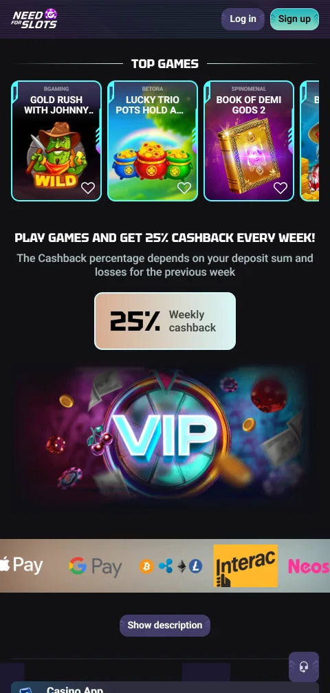 NeedForSlots Casino Lizenzangaben aus Curaçao und Einstellungen für Einzahlungslimits