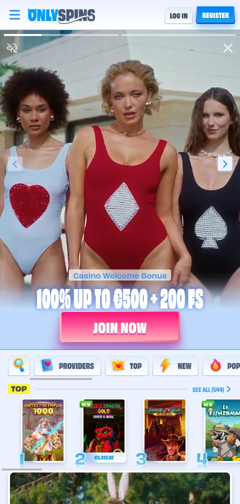 OnlySpins als Web-App am Smartphone ohne Download aus dem App Store