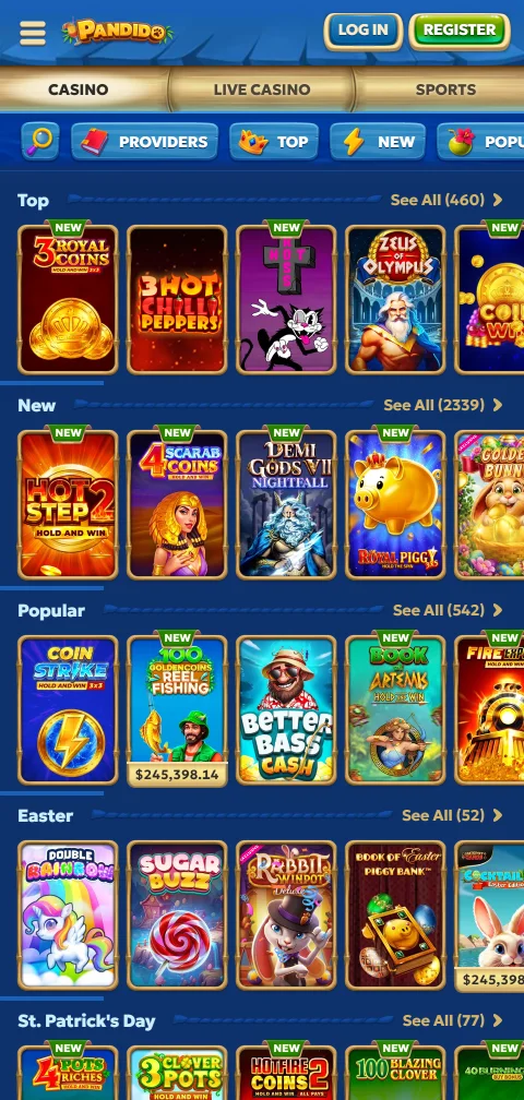 Pandido Casino Lizenzangaben der Tobique Gaming Commission und Selbstsperre per E-Mail