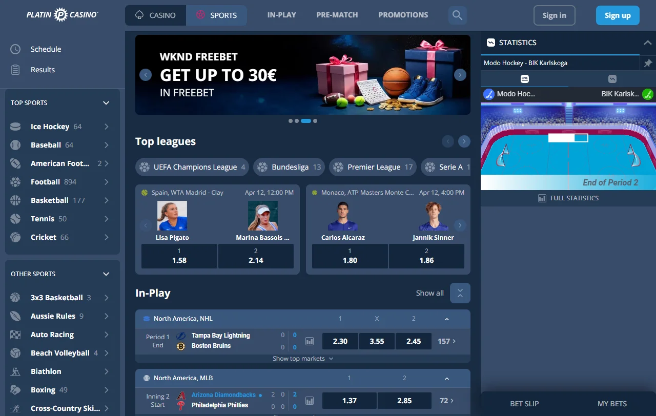 Platin Casino im Überblick: deutschsprachiges Angebot von Latiform B.V. für Spieler aus Österreich