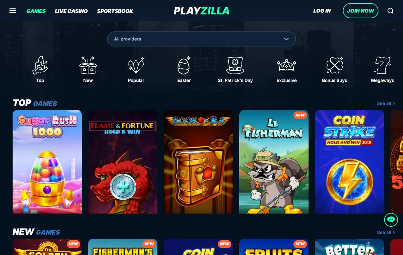 Willkommensbonus von Playzilla mit 100 % bis 500 € und 200 Free Spins