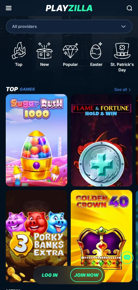Lizenzangaben und Spielerschutz bei Playzilla Casino im Footer der Seite