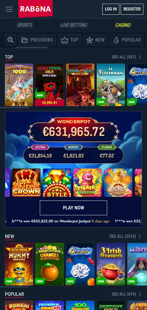 Rabona Casino Bereich zu Verifizierung, SSL-Verschlüsselung und Selbstausschluss