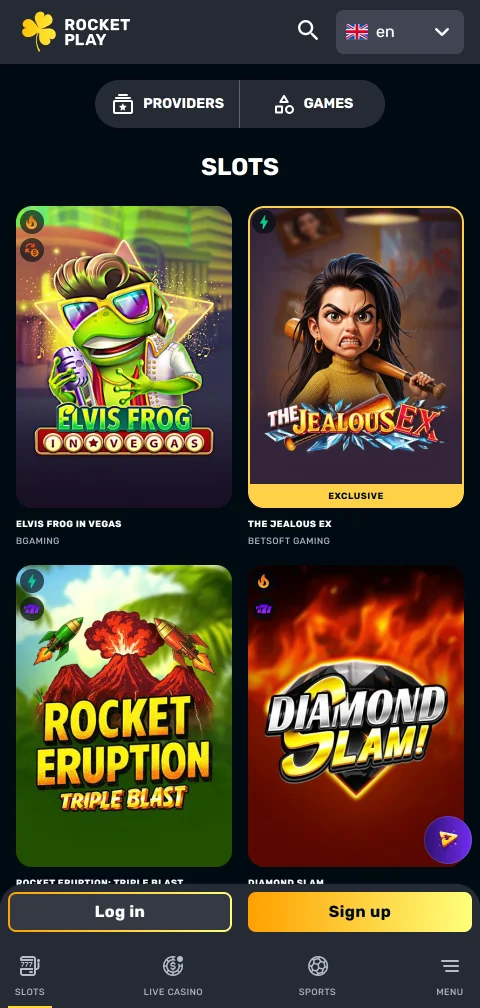 Kassa von RocketPlay Casino am Handy mit Karten, E-Wallets und Krypto