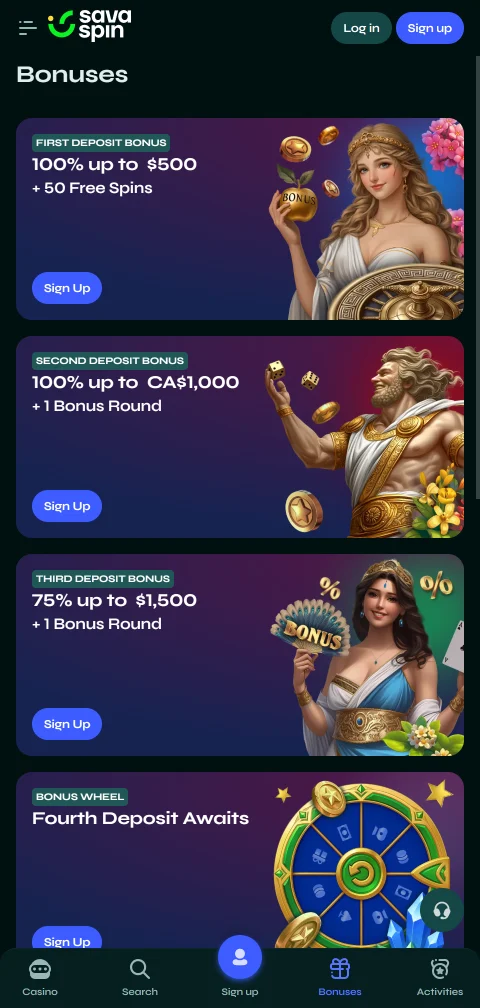 Kassa von Savaspin Casino mit Krypto, E-Wallets und Banküberweisung am Handy