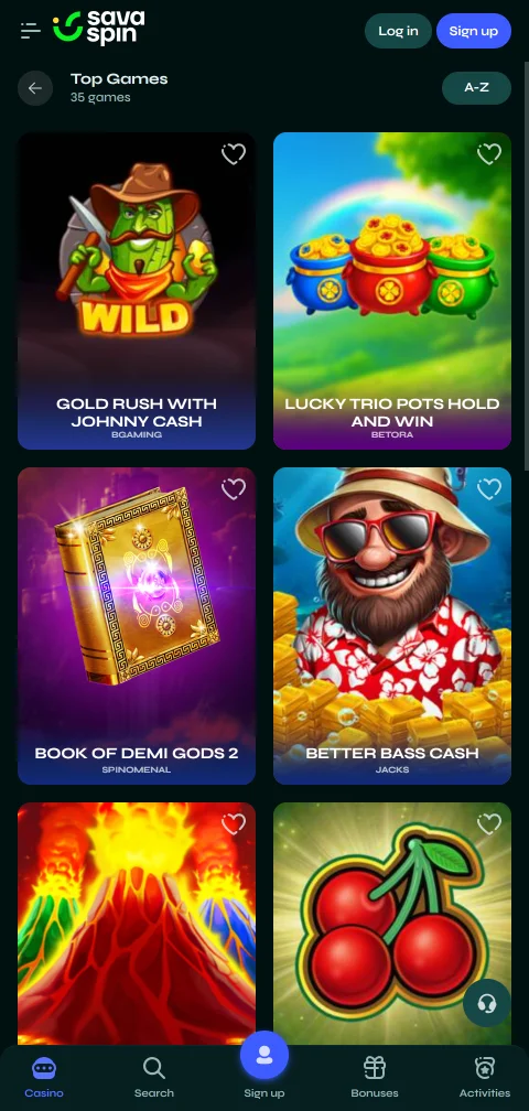 Lizenzangaben und Sicherheitshinweise von Savaspin Casino aus Curaçao in der Mobilansicht