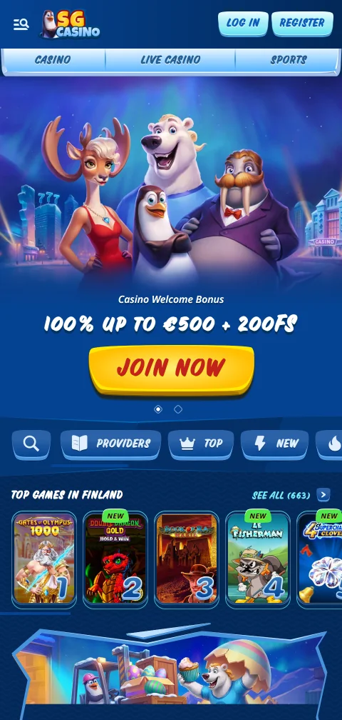 SG Casino im mobilen Browser auf Android und iOS ohne native App