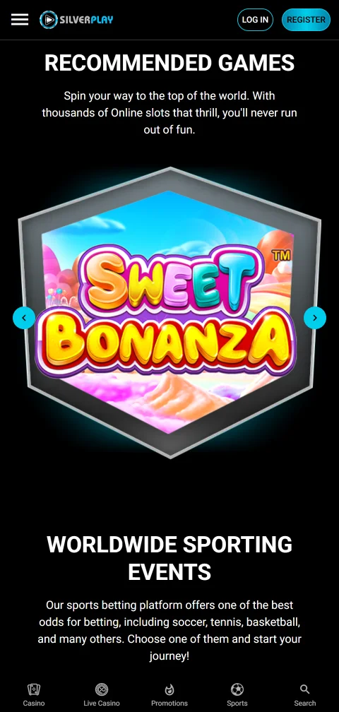 SilverPlay Casino im mobilen Browser auf dem Smartphone ohne native App