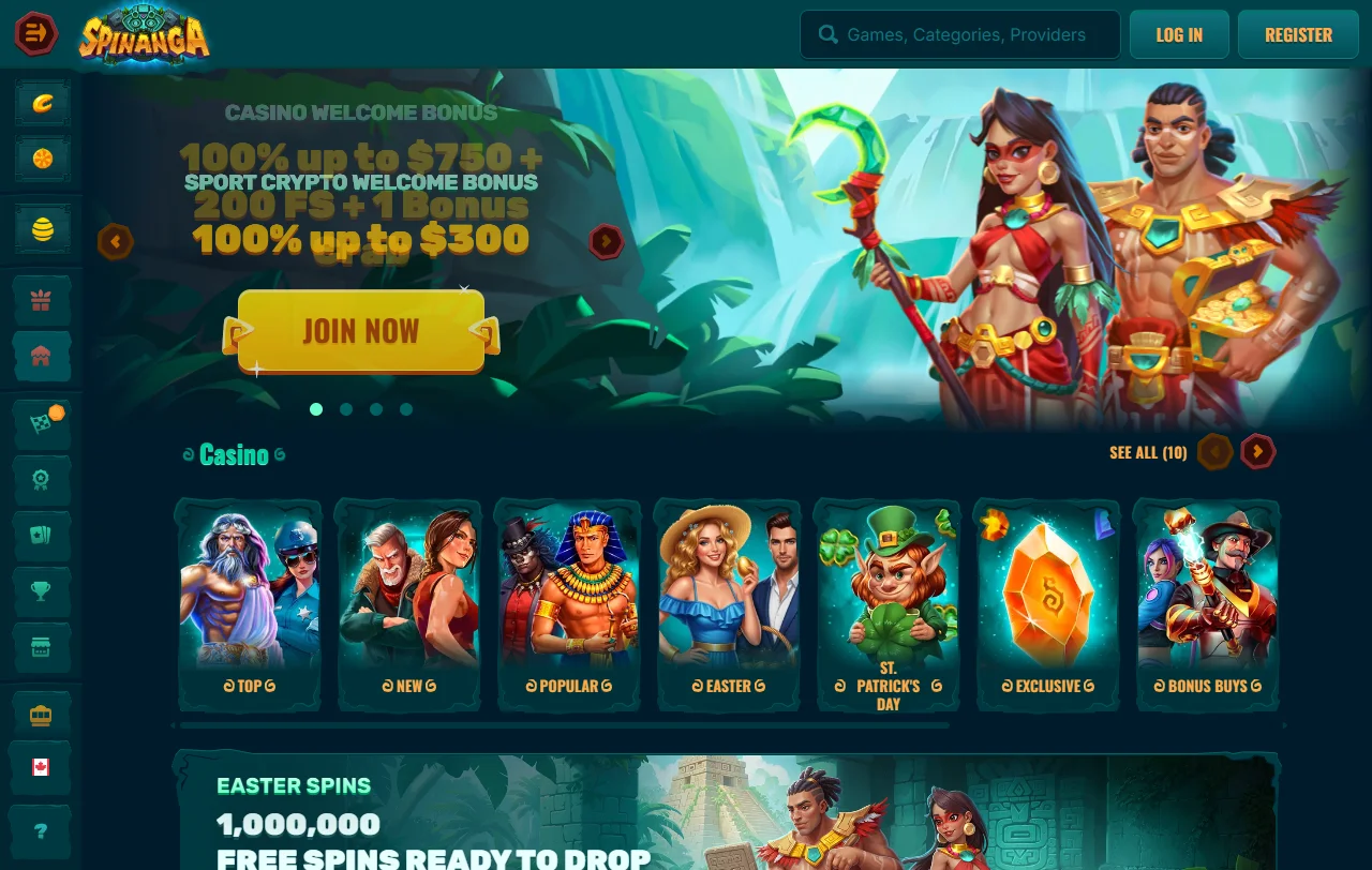 Überblick über das Angebot von Spinanga Casino für Spieler aus Österreich