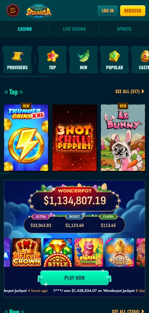 Lizenzangaben und Spielerschutz bei Spinanga Casino im Footer der Website