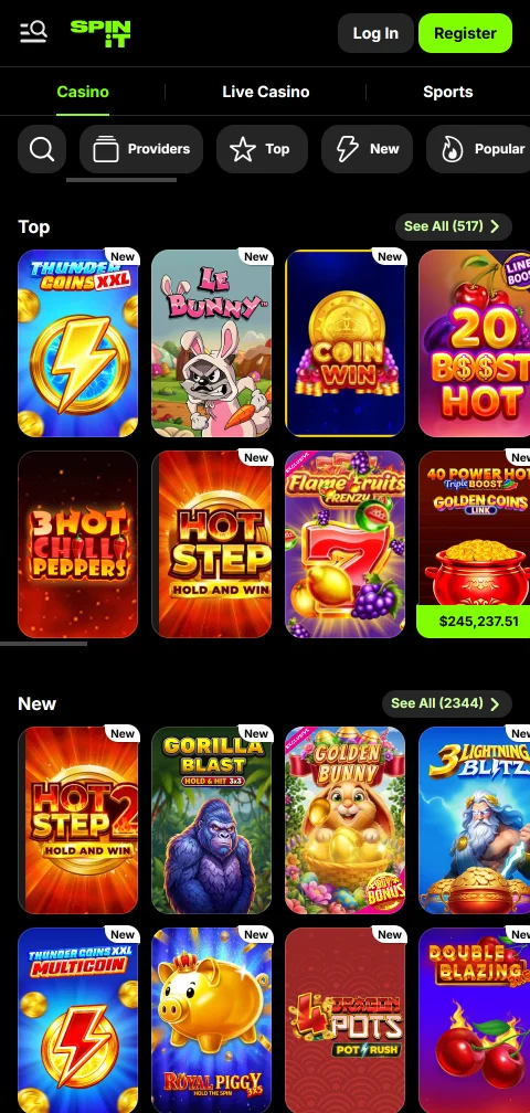 Lizenzhinweis von Spinit Casino zur Anjouan Gaming Authority im Seitenfuß