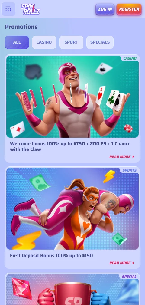 SpinRollz Casino Kassa mit EPS, Paysafecard, Skrill und Kryptowährungen für Österreich