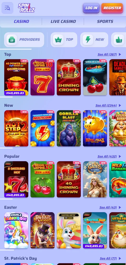 SpinRollz Casino Lizenzhinweis und SSL-Verschlüsselung für Spieler aus Österreich