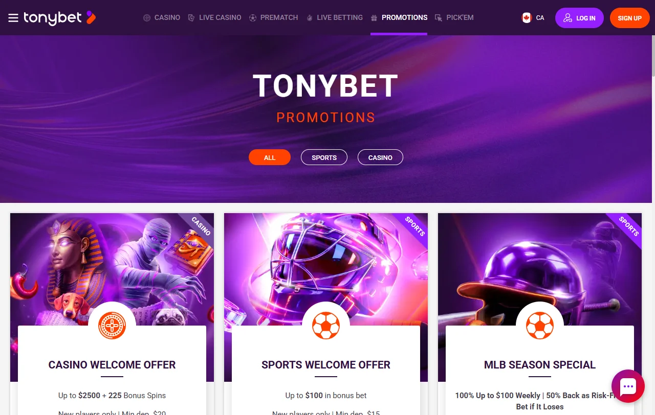 Willkommensbonus bei Tonybet Casino mit Freispielen und Umsatzbedingungen für Österreich
