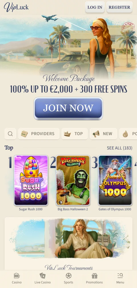 VipLuck Casino mobil als Web-App im Browser ohne native App