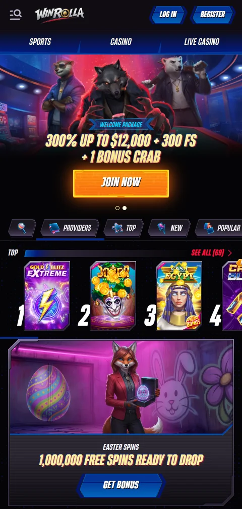 WinRolla Casino als Progressive Web App am Smartphone ohne App-Store-Download