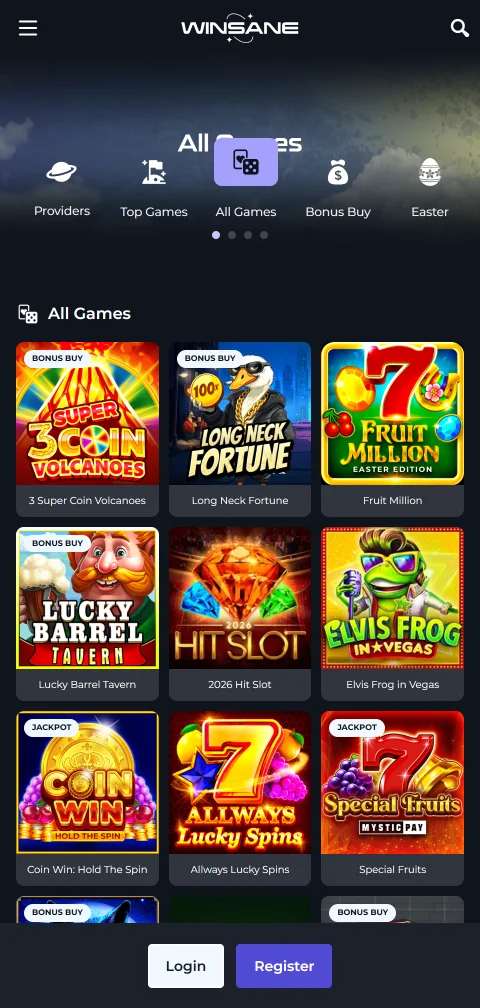 Kassa von Winsane Casino mit paysafecard, Apple Pay und Bitcoin am Smartphone