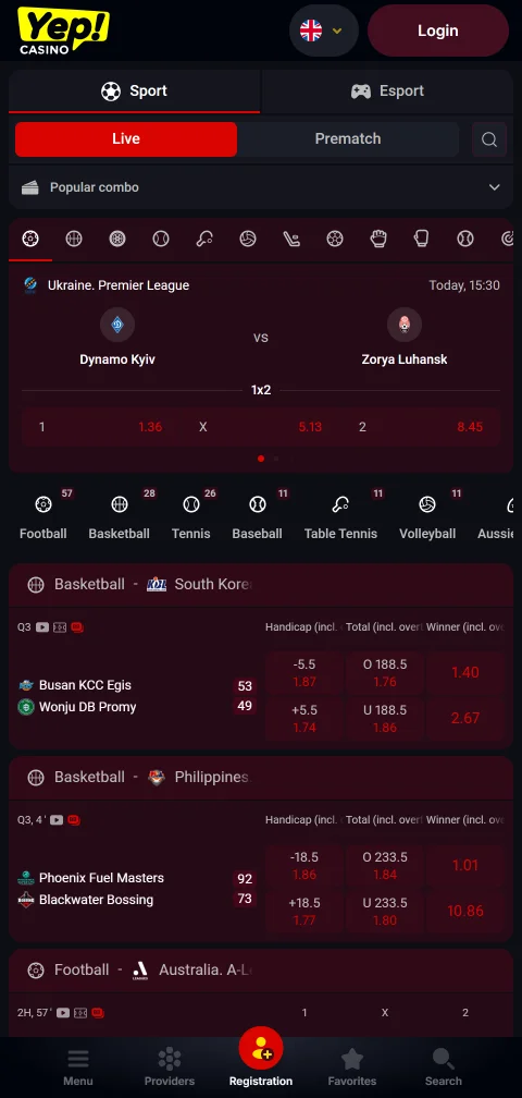 YEP Casino Kasse mit Paysafecard, Skrill, Visa und Kryptowährungen am Handy