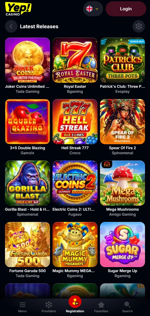 YEP Casino Lizenzangaben der Curaçao Gaming Authority mit Nummer OGL/2024/1363/0705